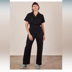 Big Bud Press Short Sleeve Jumpsuit- Basic Black